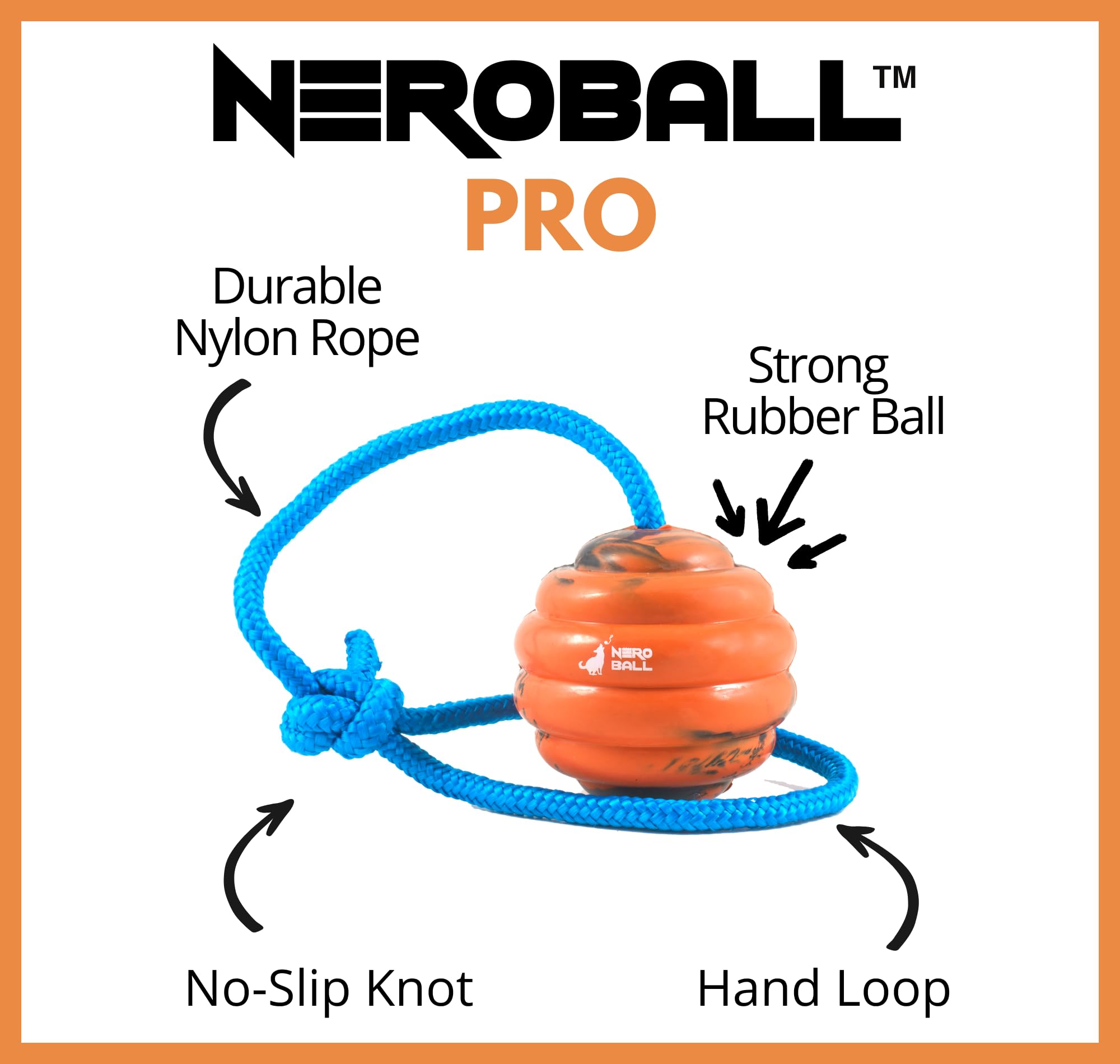 The Nero Ball zoom caoutchouc épais pour durabilité et sécurité dentaire