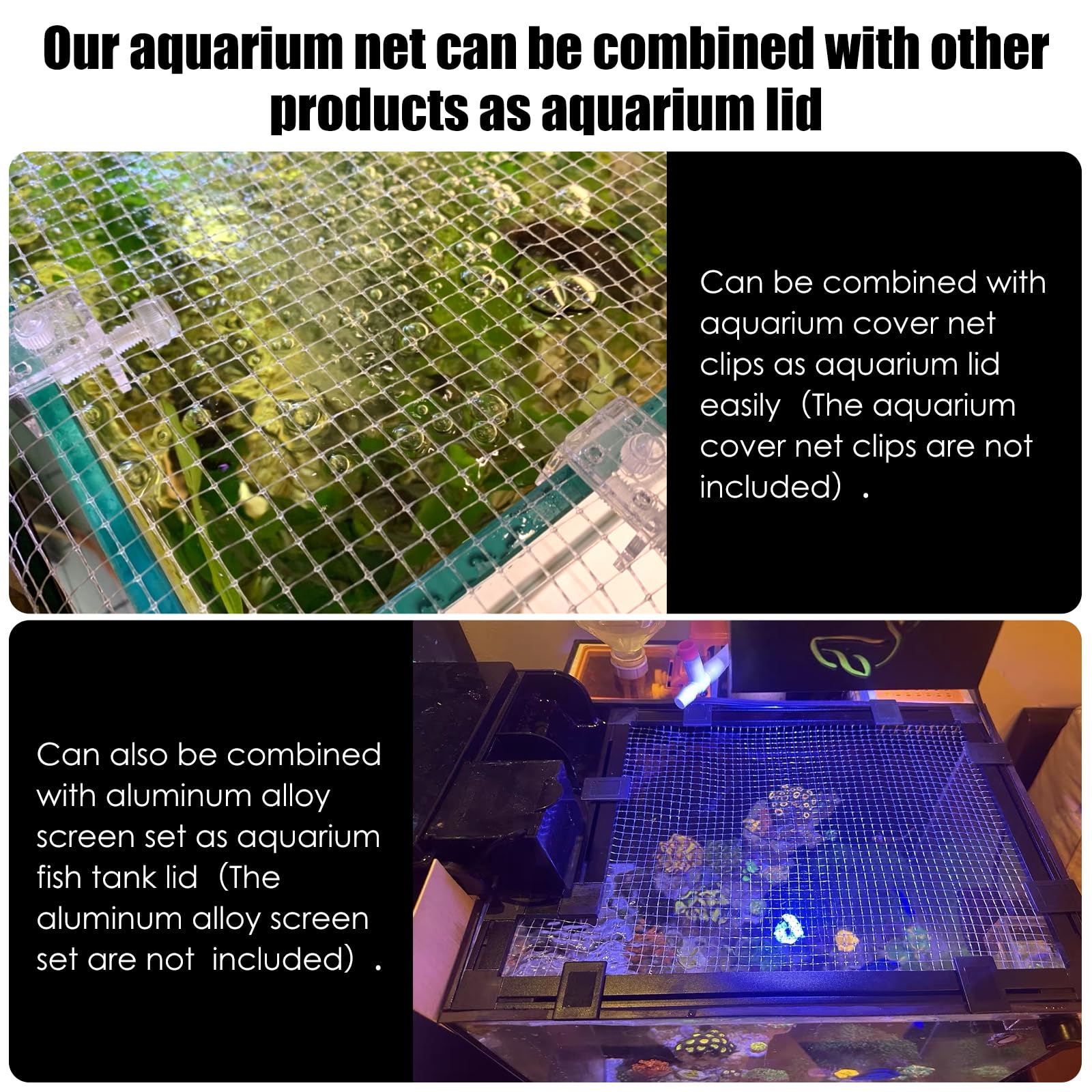 NestBasics ambiance salon avec aquarium couvert, protection discrète et esthétique