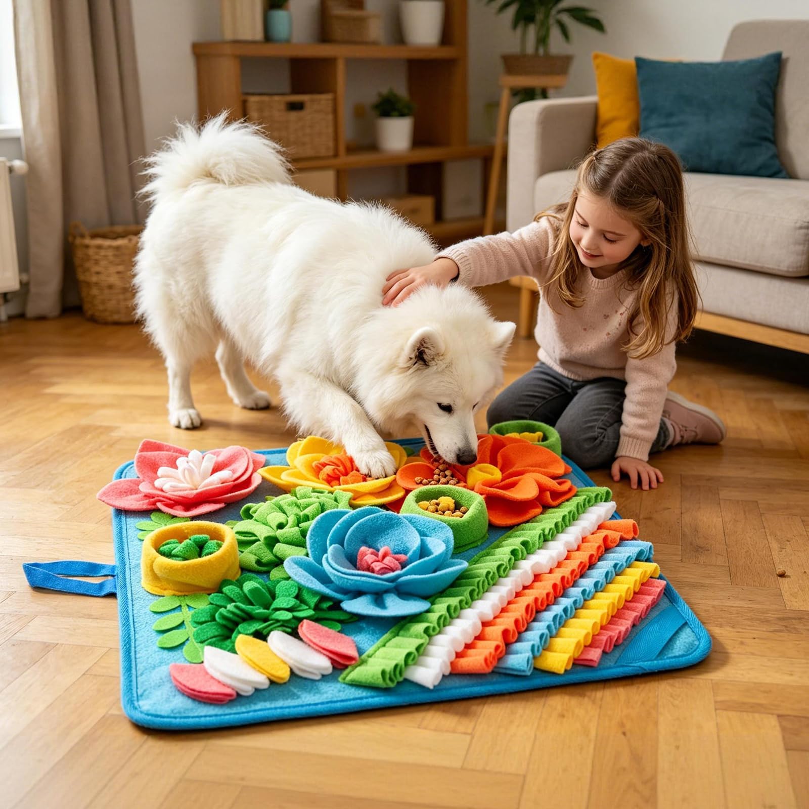 nestery chien en train de chercher friandises pour stimulation mentale