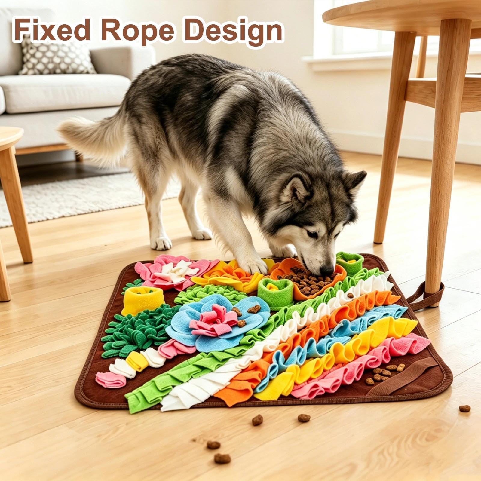 nestery chien fouillant le tapis en jeu, favorise slow feeding et activation mentale