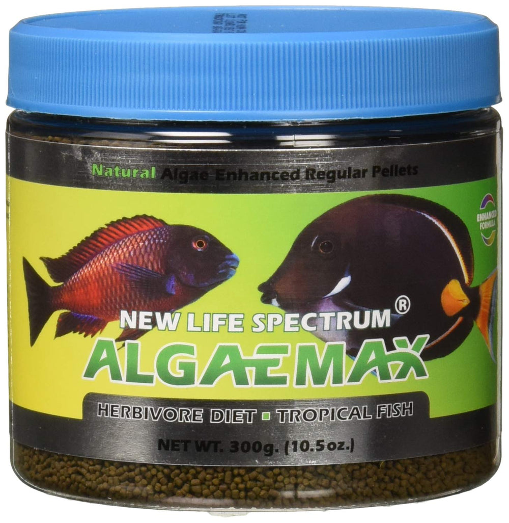 New Life Spectrum pot AlgaeMax avant du pot montrant le packaging et l'usage