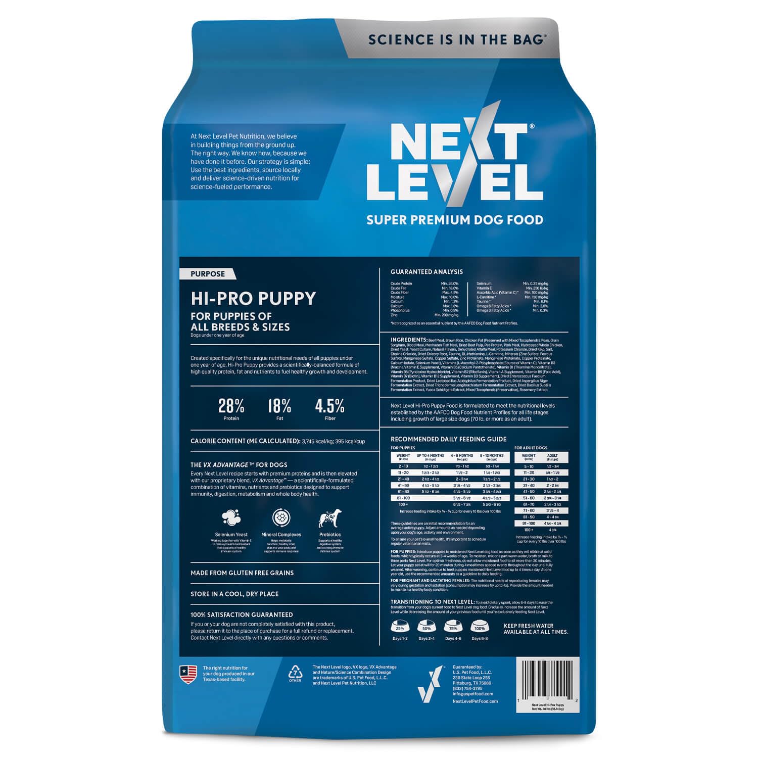 Next Level — gros plan sur la texture des croquettes, bénéfice appétence