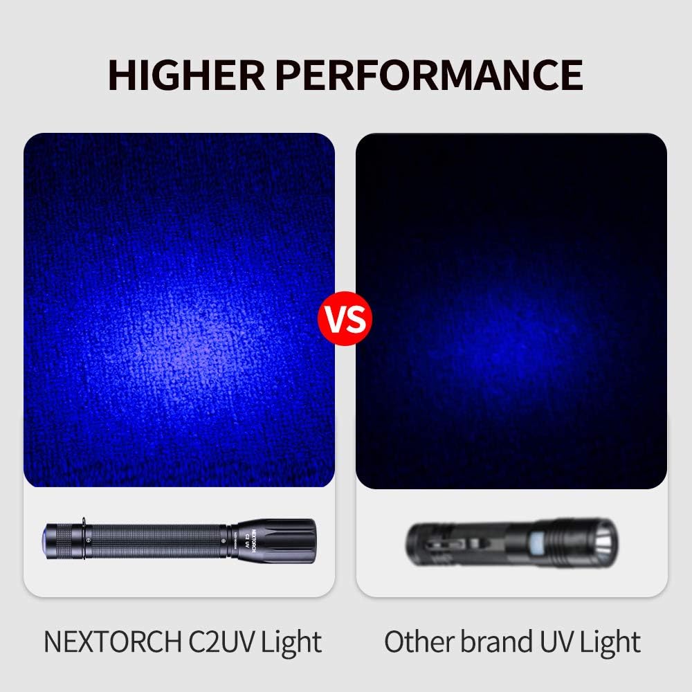 NEXTORCH C2UV avec pile AA et dragonne pour utilisation immédiate