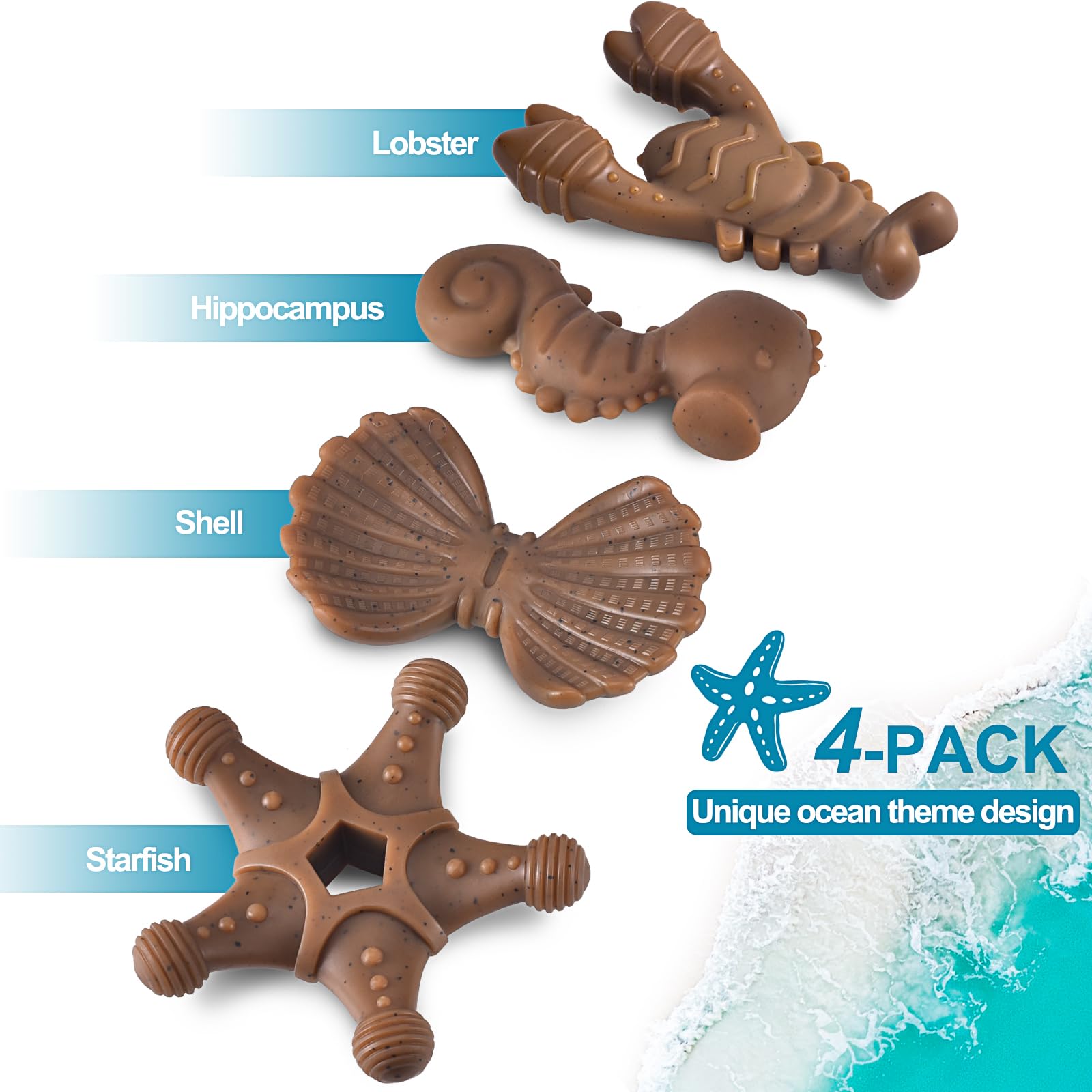 NEZIN détail texture du jouet favorisant nettoyage mécanique des dents
