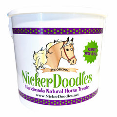 NickerDoodles seau d'1 lb montrant l'emballage pratique et la fraîcheur