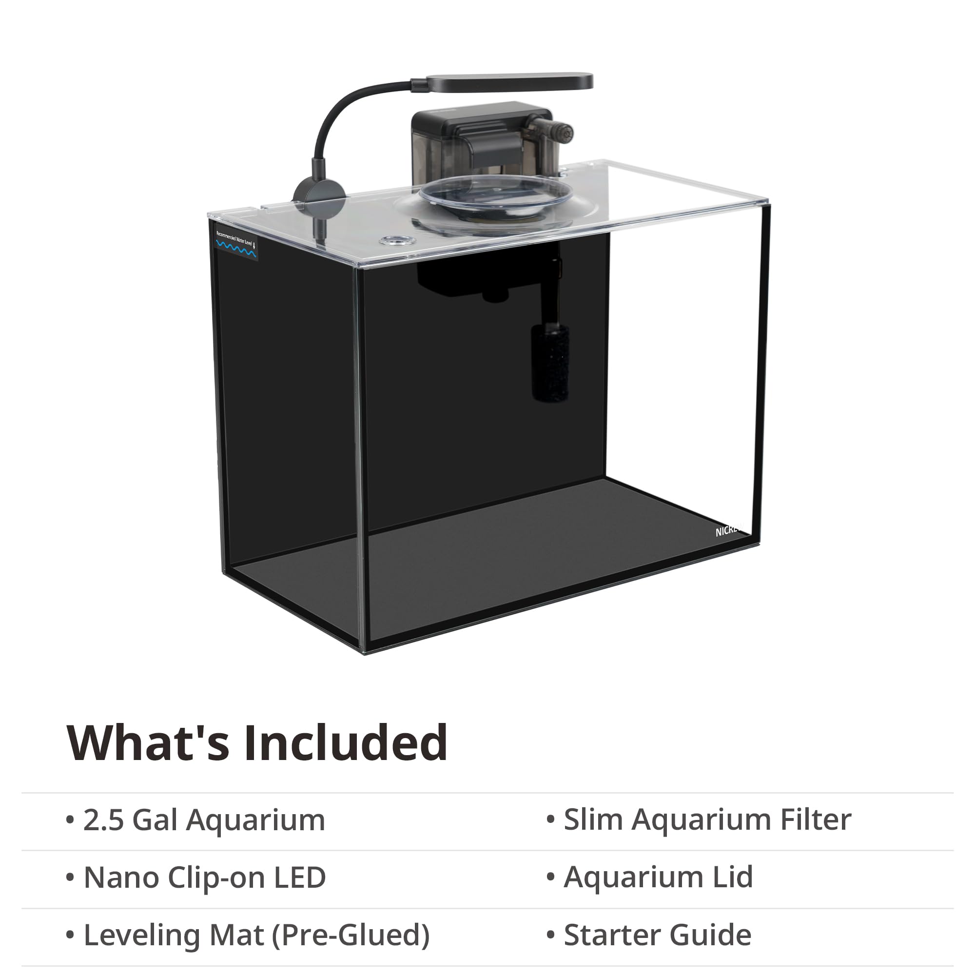 NICREW aquarium sur bureau avec betta créant décor apaisant pour espace de travail