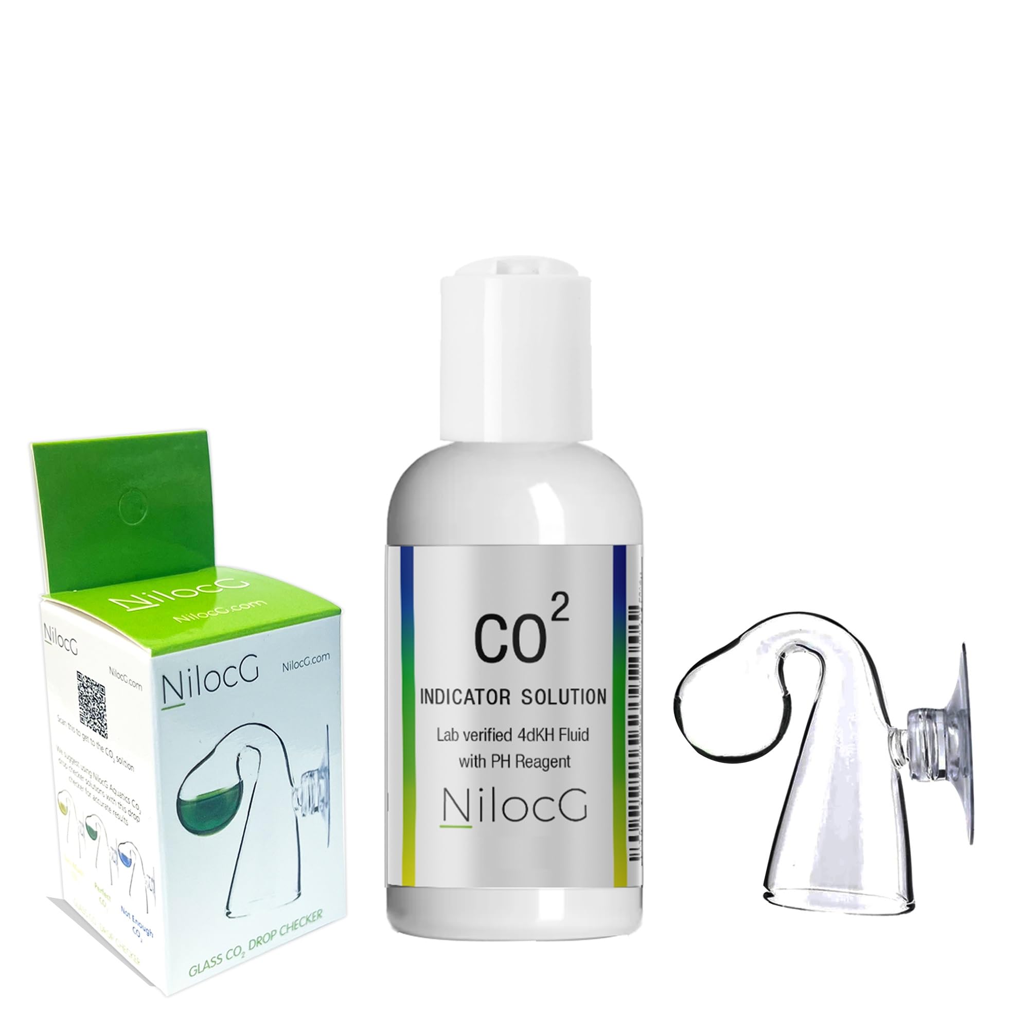 NilocG Aquatics étiquette solution 4dKH gros plan pour réassurance
