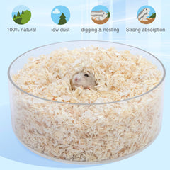 Niteangel gros plan copeaux d'aspen montrant texture douce et confort