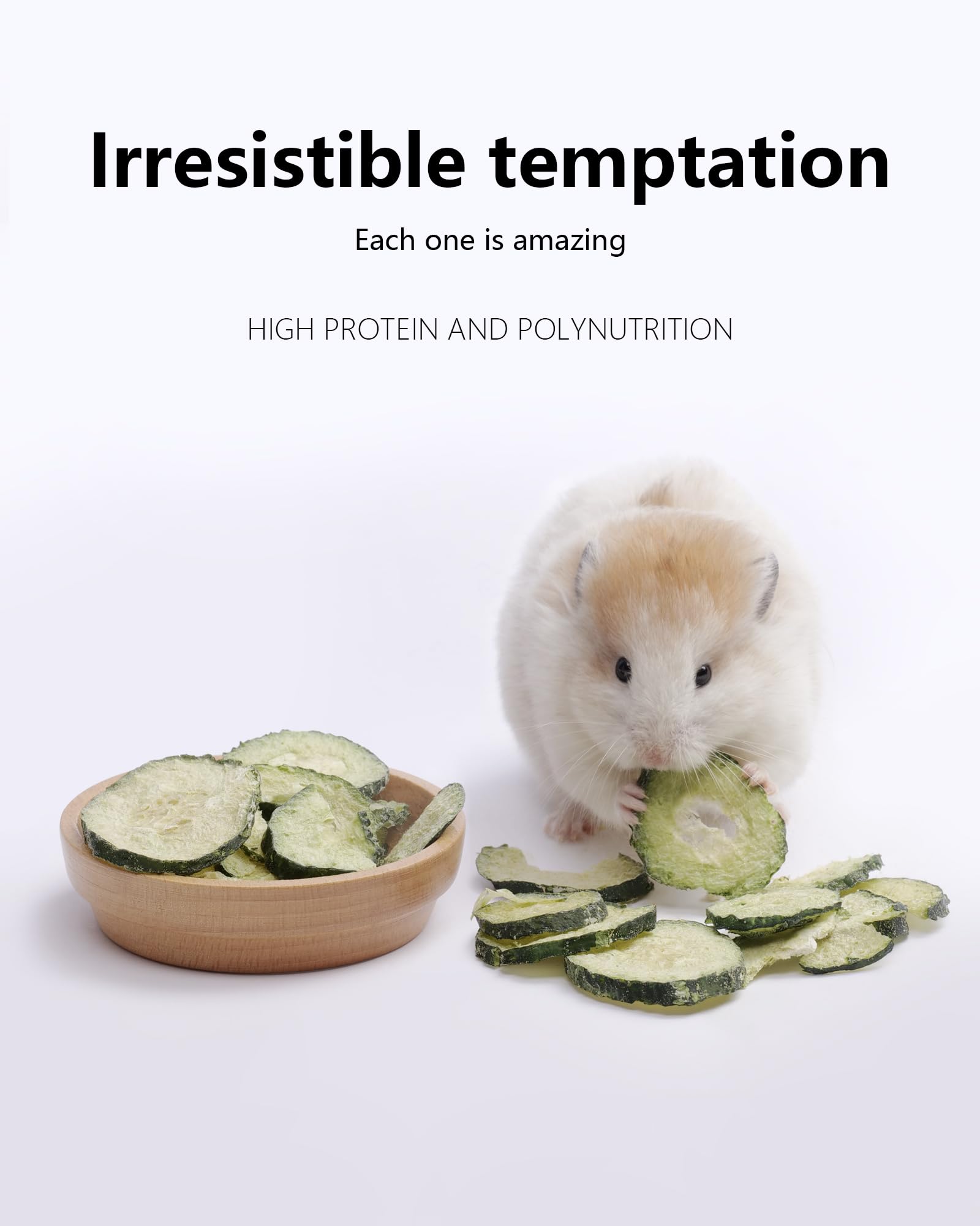Niteangel gros plan sur la texture croquante du concombre lyophilisé, saveur concentrée