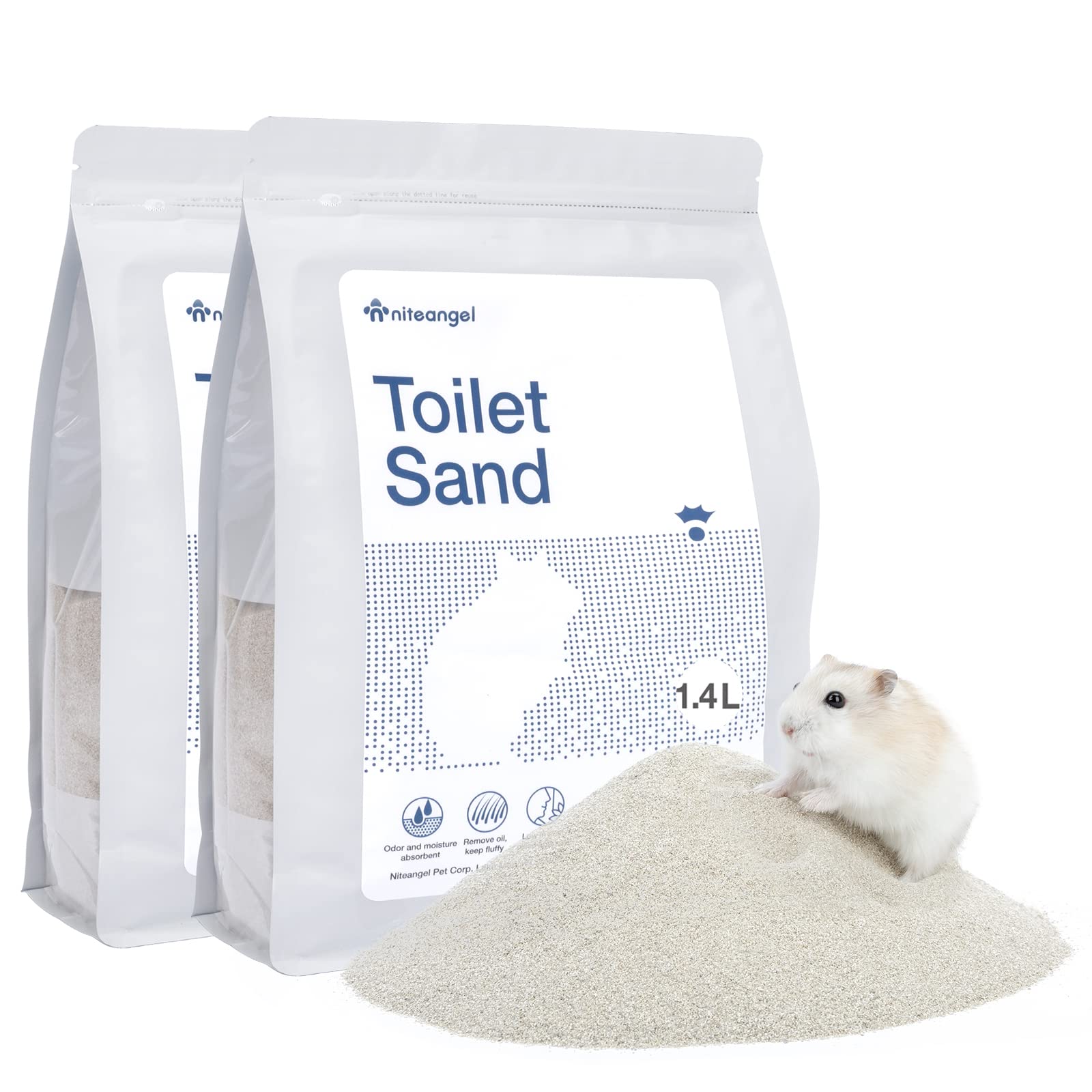 Niteangel emballage avant montrant sac refermable et avantage hygiène