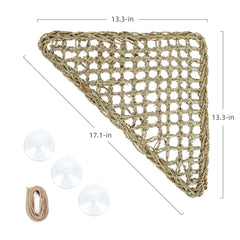 Niteangel gros plan sur la tresse en herbe marine, texture durable et naturelle