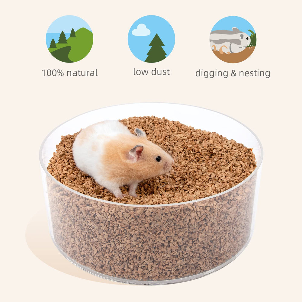 Niteangel litière installée dans une cage, propose un habitat stimulant et propre