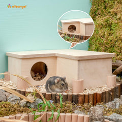 Niteangel pied emboîté au coin de la maison pour une pose sans outil