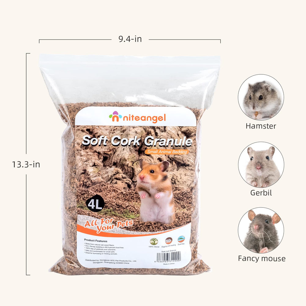 Niteangel scène de vie avec hamster qui creuse, illustre confort et jeu naturel