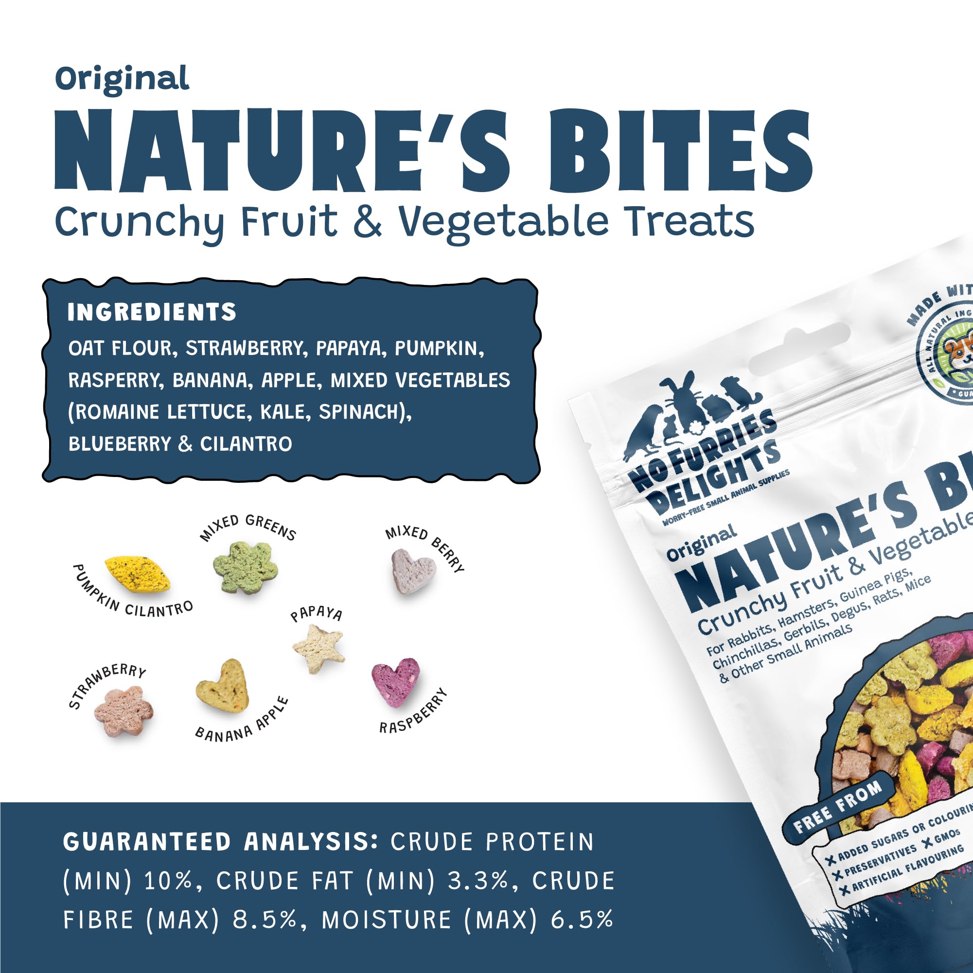 No Furries Delights assortiment de sept saveurs pour varier l'alimentation