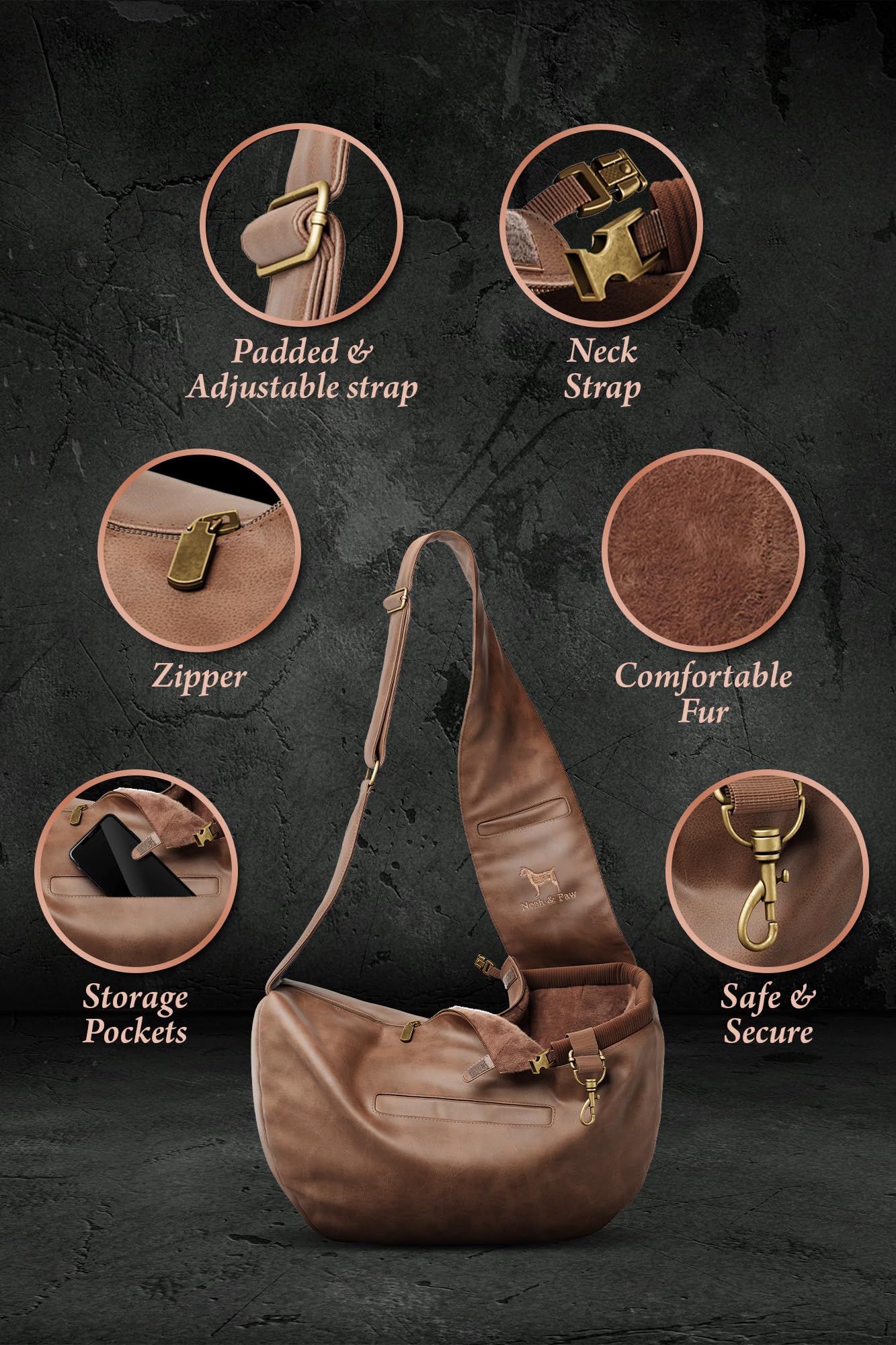 NOAH & PAW boucles et clips de sécurité pour maintien fiable