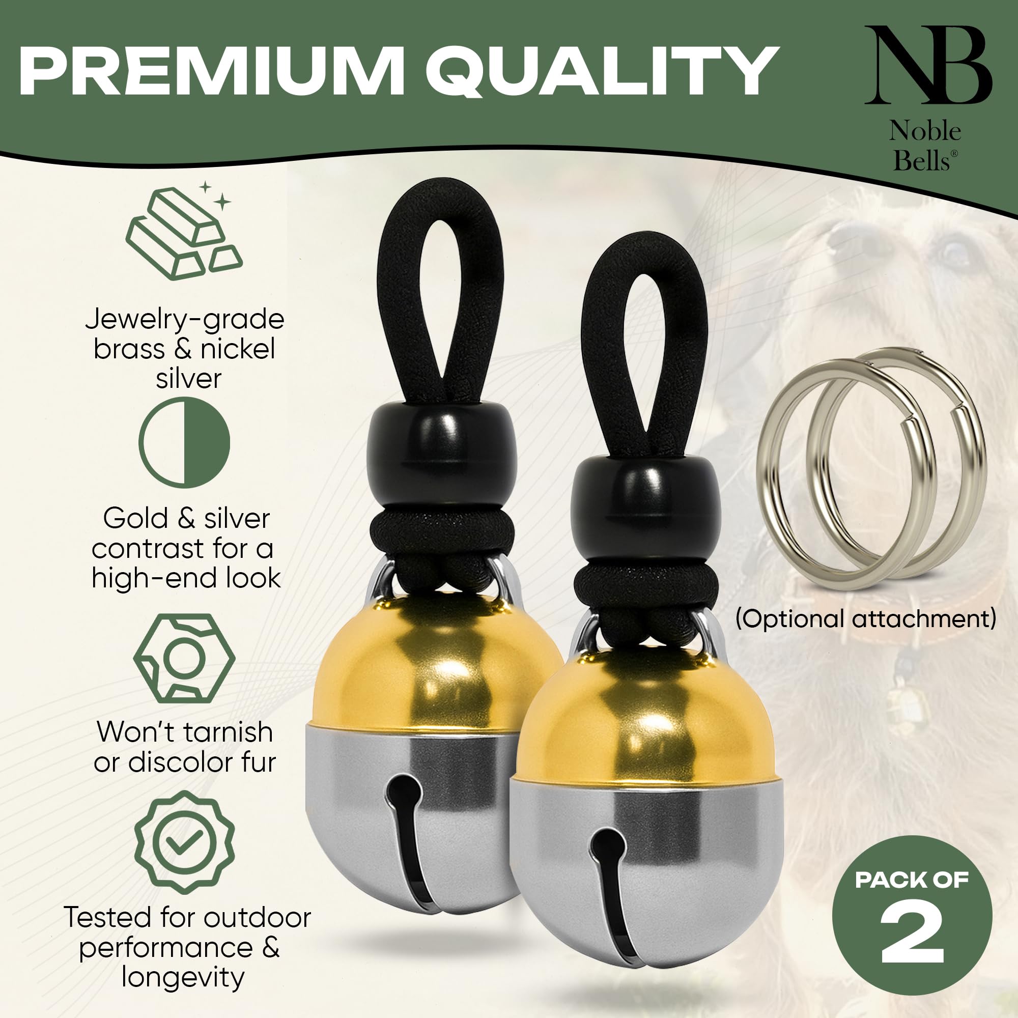Noble Bells gros plan mécanisme révélant la cloche multifacette pour un son puissant