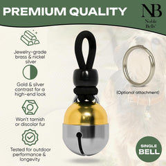 Noble Bells gros plan matériau en laiton et nickel offrant son clair et durable