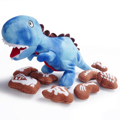 Nocciola dinosaure peluche face montrant design attrayant et confort