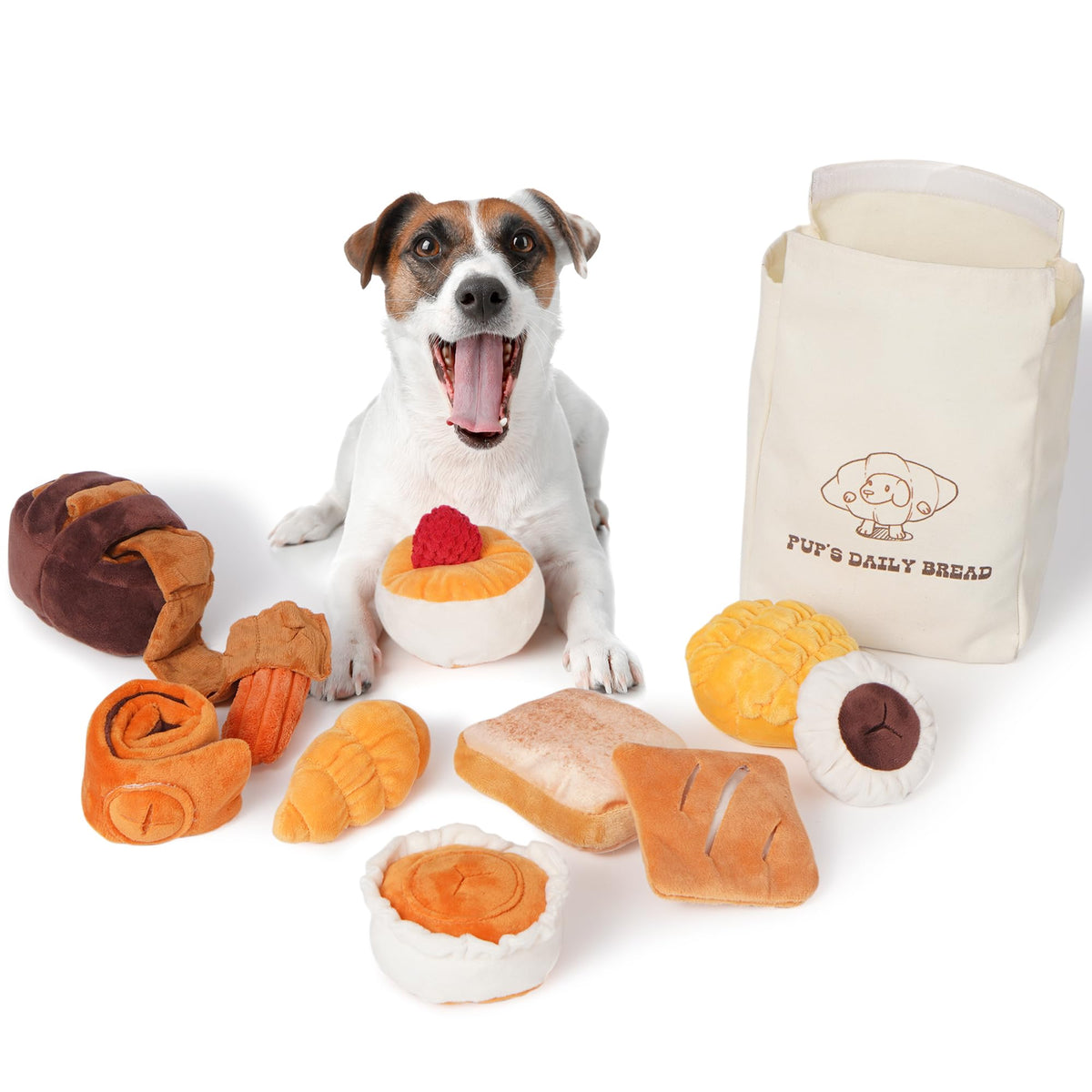 Nocciola packaging devant montrant lot 10 jouets et sac pour rangement