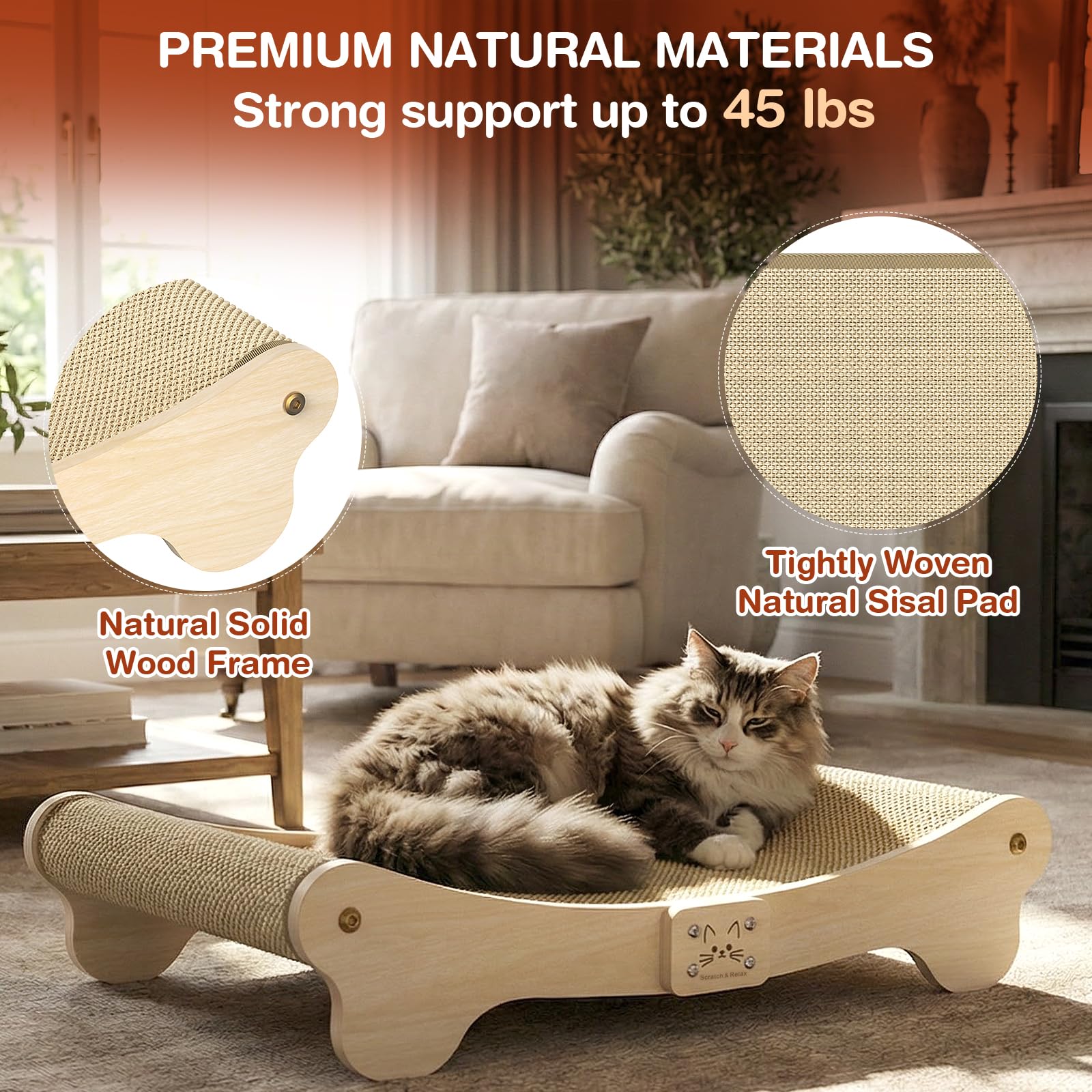 NOCOEX gros plan du sisal naturel offrant une surface résistante