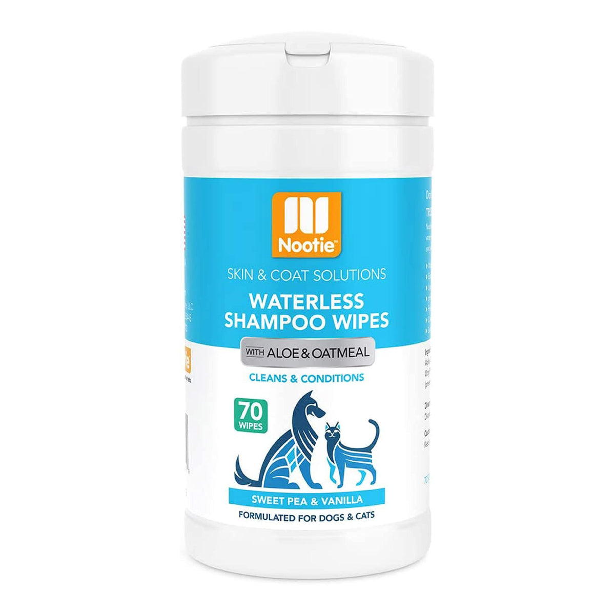 Nootie emballage avant montrant le format pratique et l'odeur Sweet Pea Vanilla