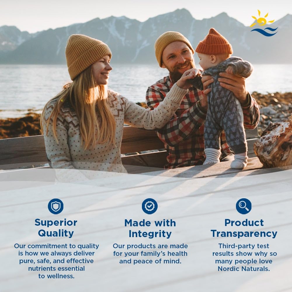 Nordic Naturals comparaison taille près d’une patte pour échelle pratique