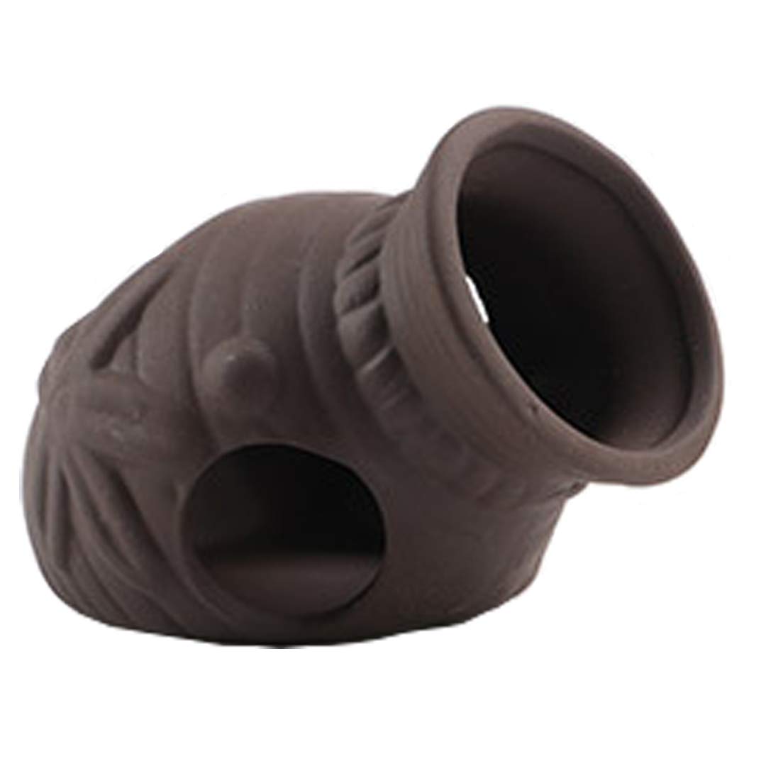 Norgail pot en céramique vue de face ajoutant un abri décoratif sûr