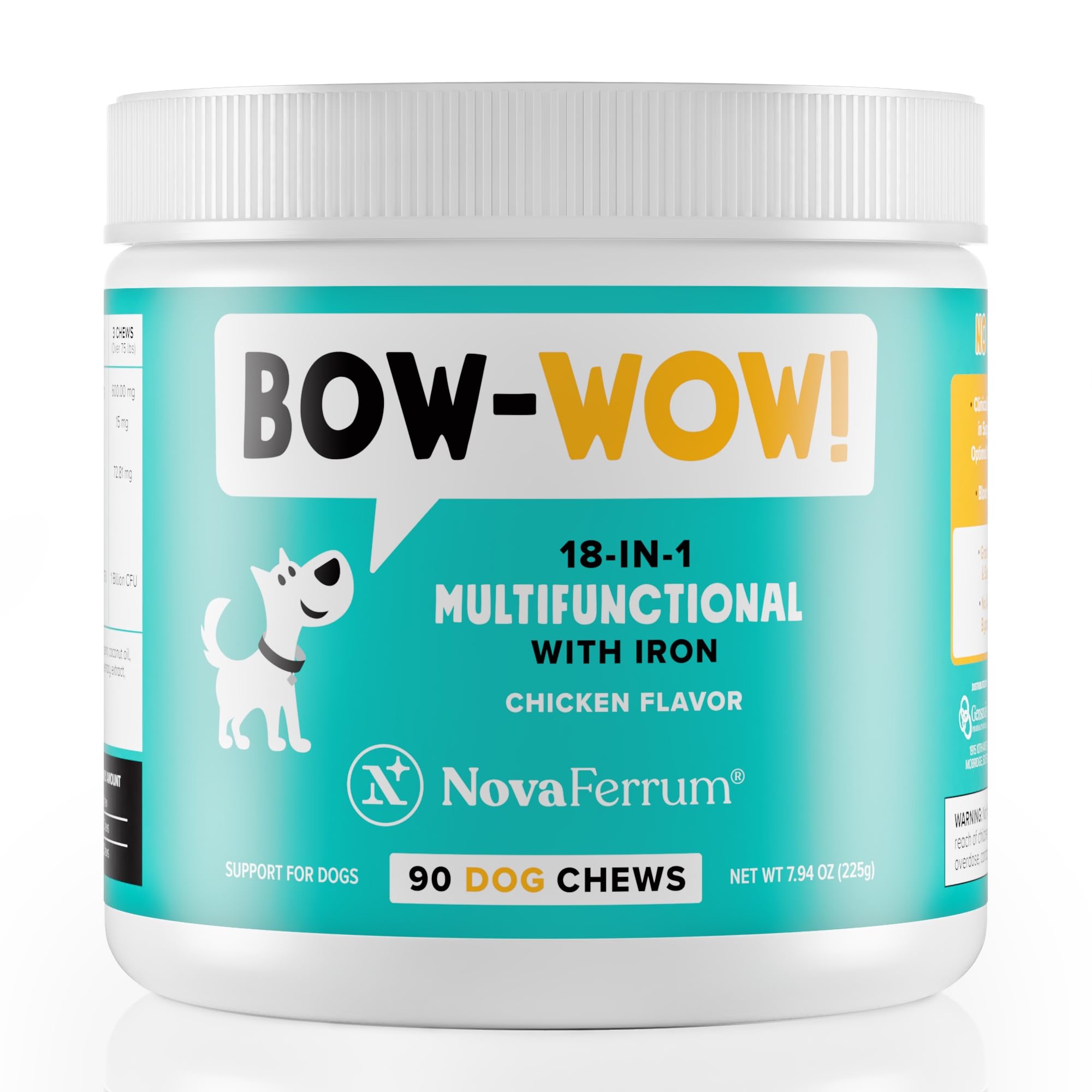 NovaFerrum emballage frontal montrant produit et bénéfices clairs