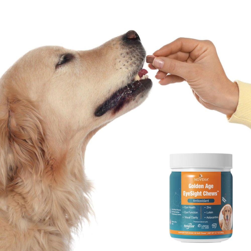 NOVEHA étiquette nutrition lisible, ingrédients ciblés pour les yeux