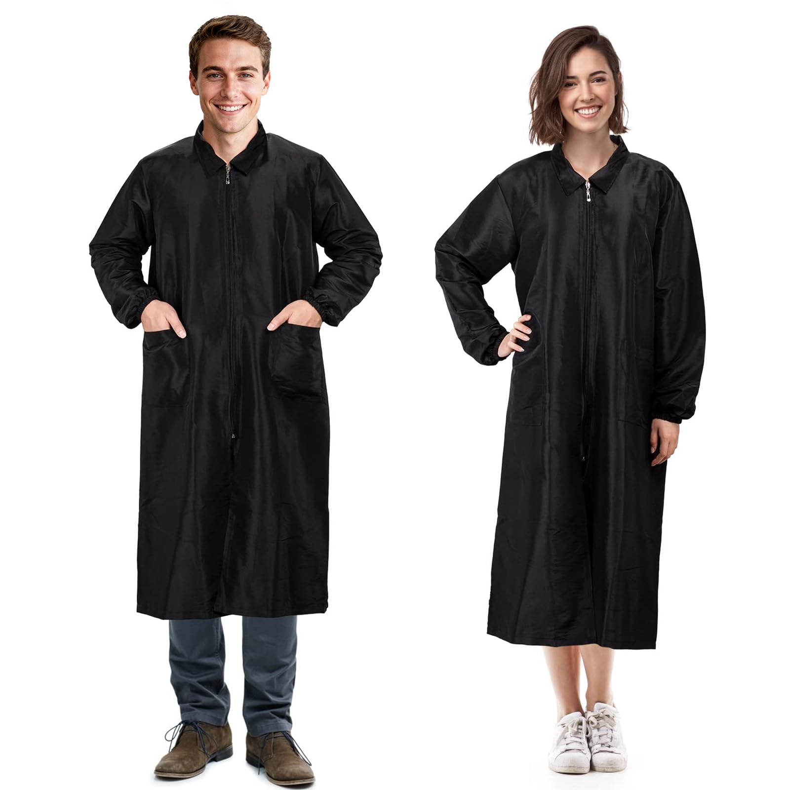 Noverlife vue avant de la veste montrant protection complète et propreté
