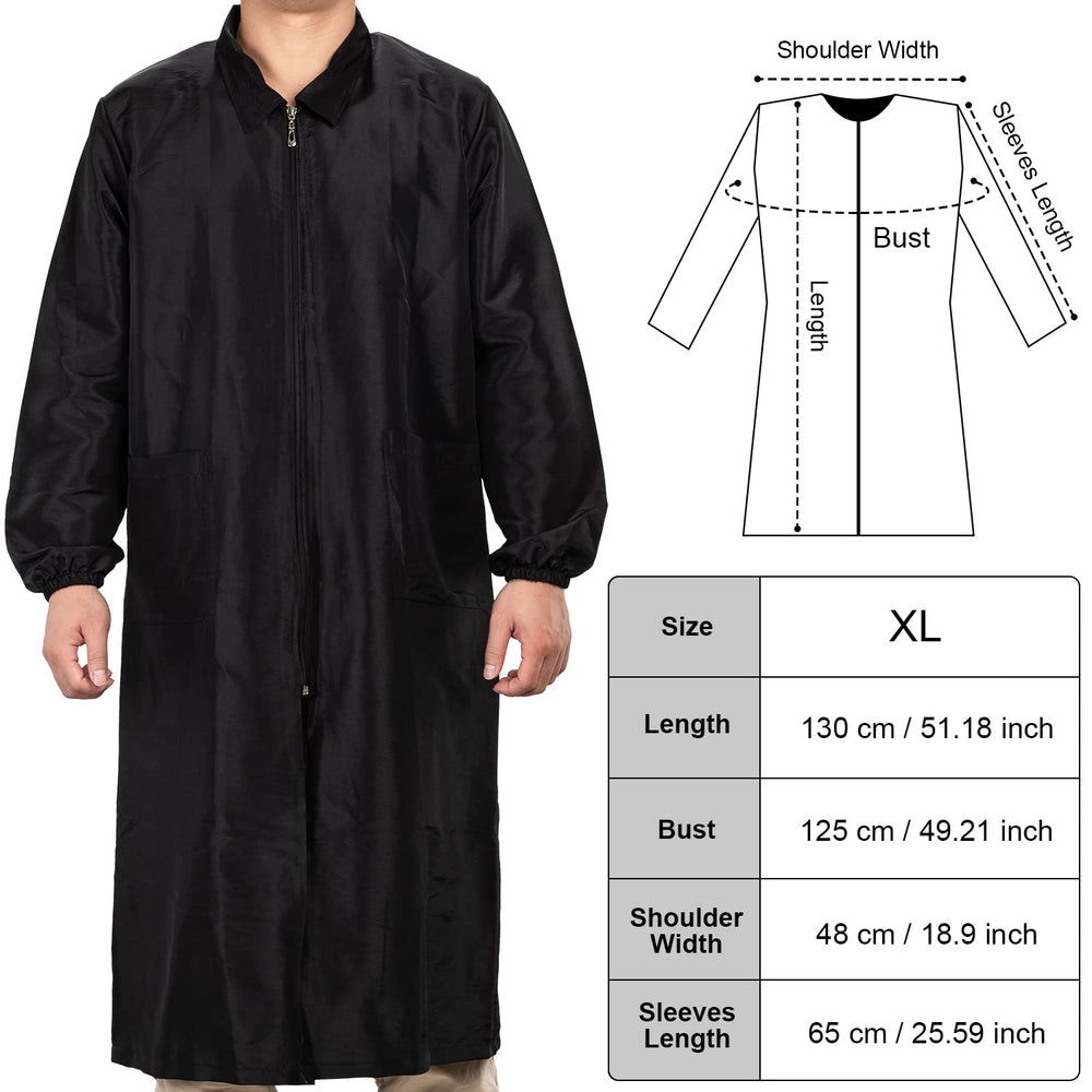 Noverlife veste noire en salon pour apparence professionnelle et pratique