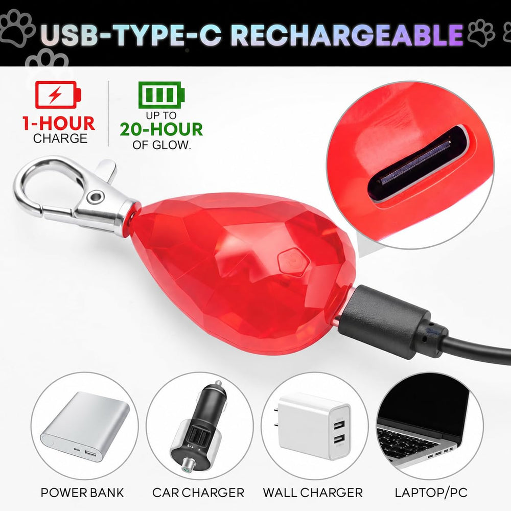 Novkin lampe clipée sur collier, maintien sûr lors des promenades