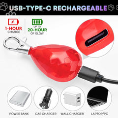 Novkin lampe clipée sur collier, maintien sûr lors des promenades