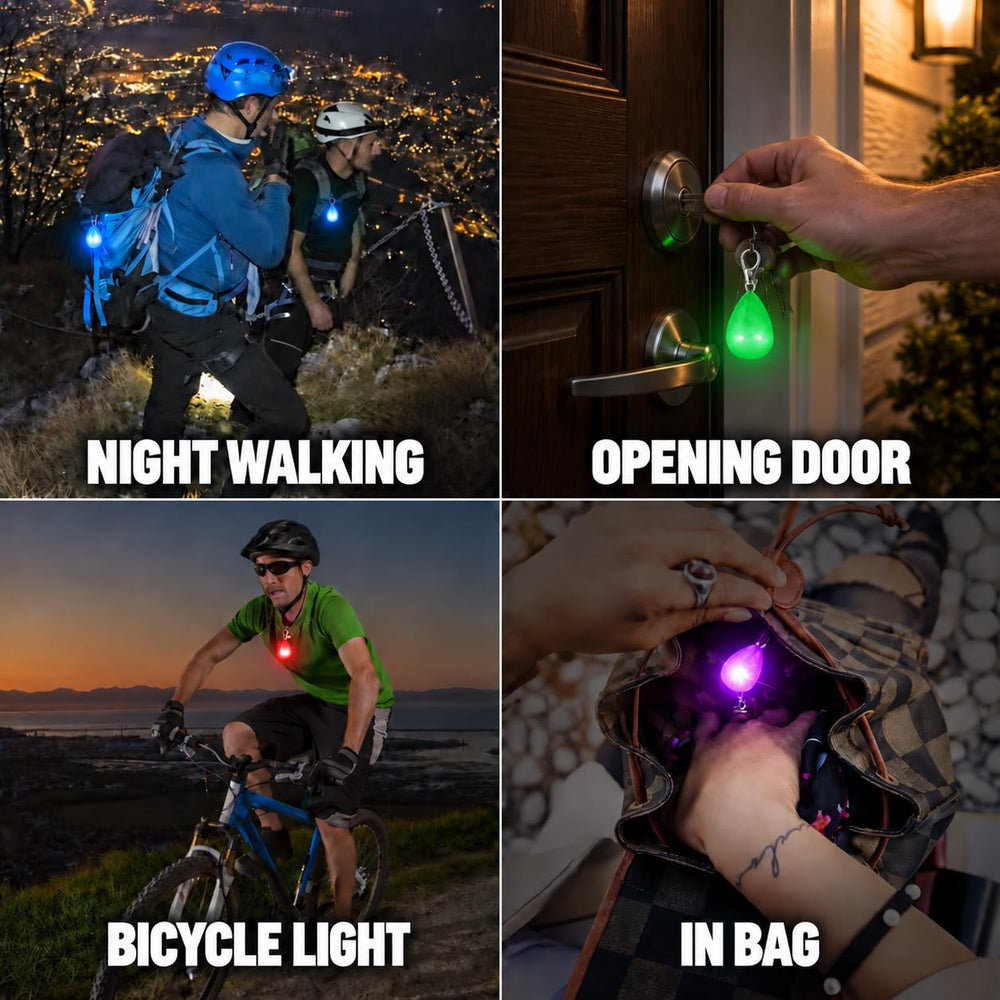 Novkin lampe fixée à une laisse la nuit, visibilité pour le propriétaire