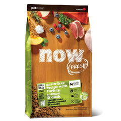 Now Fresh emballage face montrant la recette et bénéfice qualité