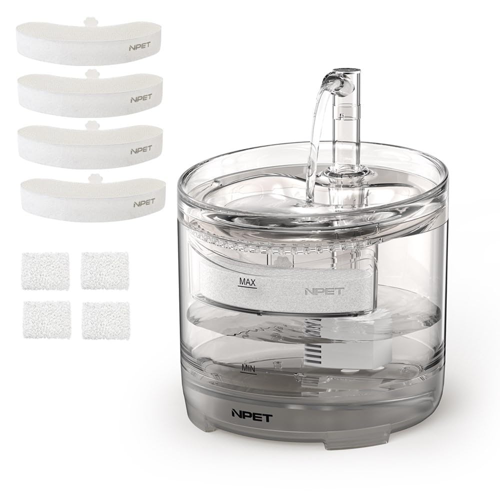NPET fontaine WF050TP vue de face montrant le design et distribution d'eau