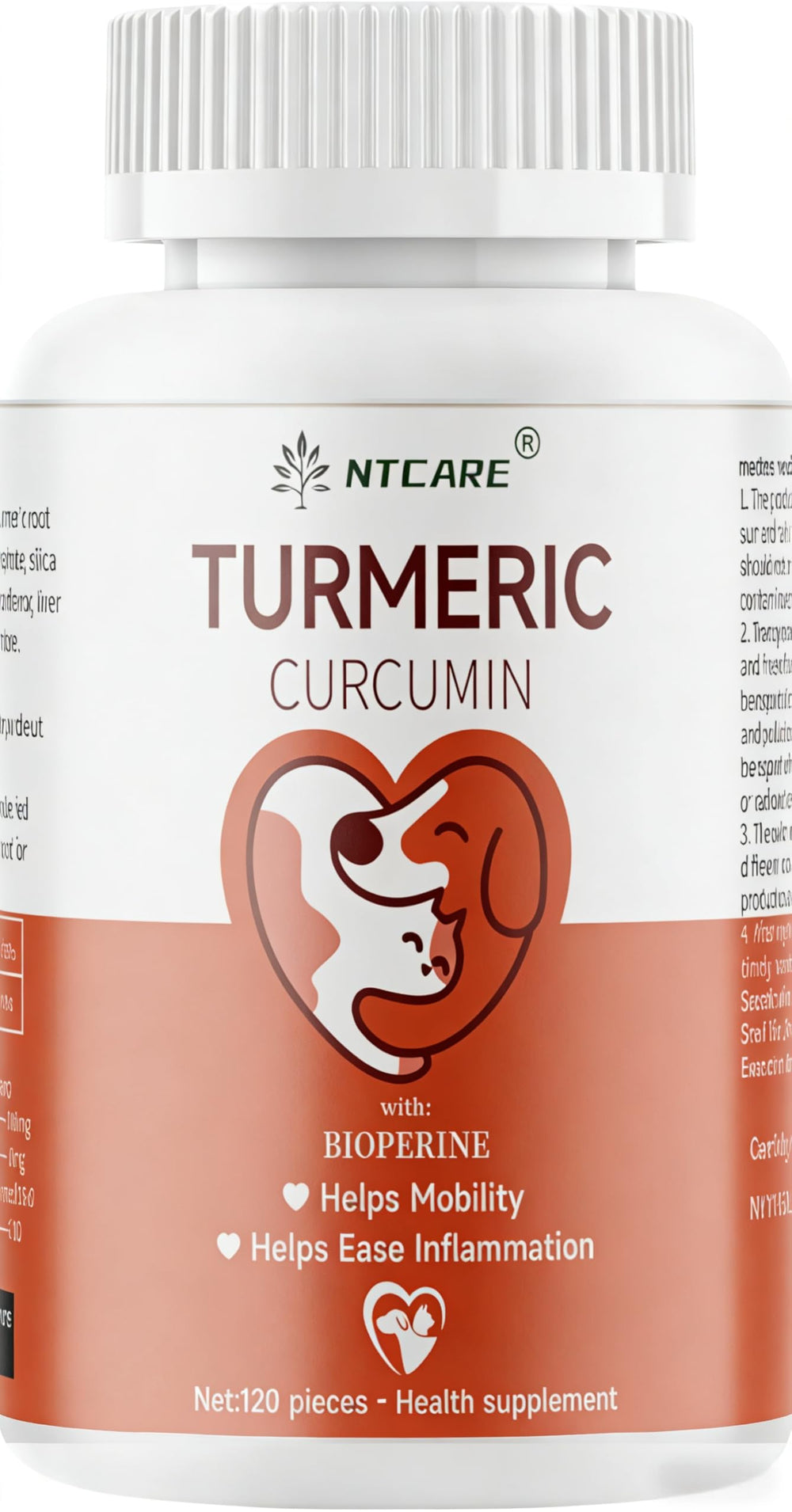 NTCARE bouteille 120 comprimés masticables pour administration facile