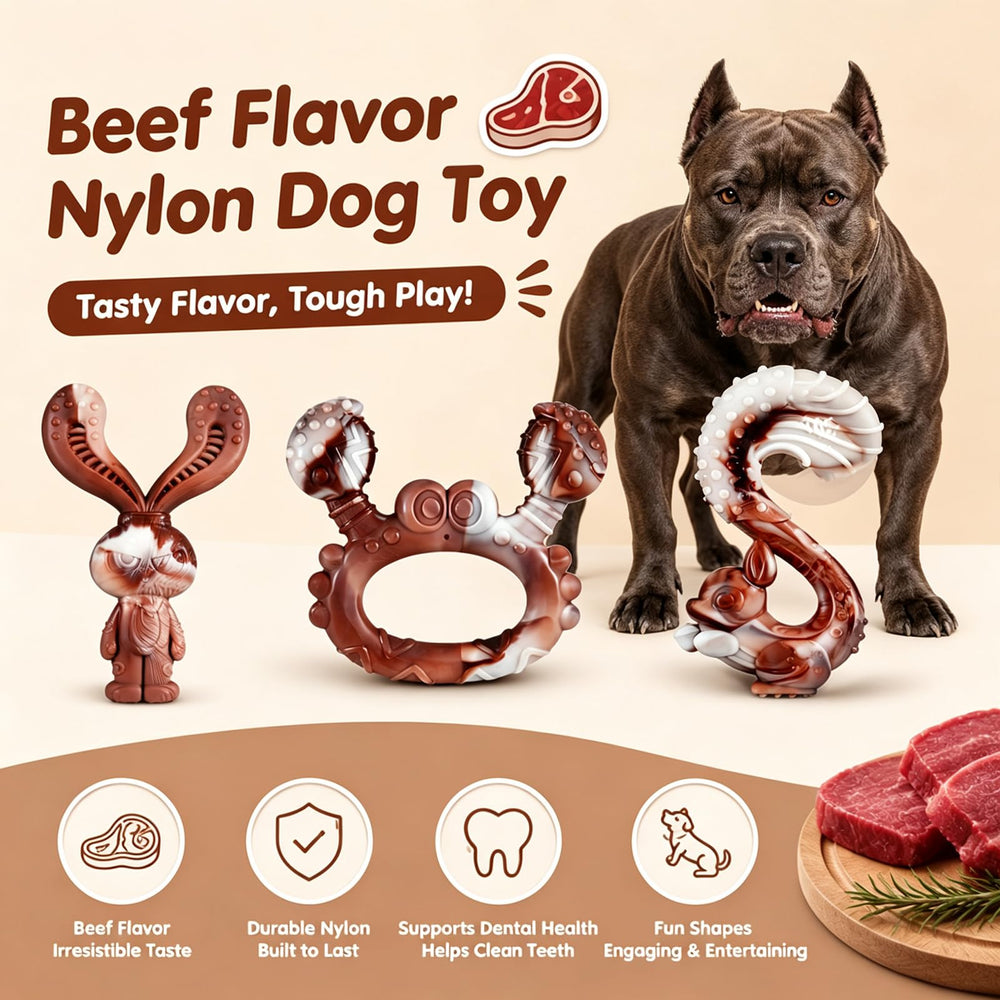 Chien mordant jouet NTFWG en forme de lapin, favorise jeu prolongé sécurisé