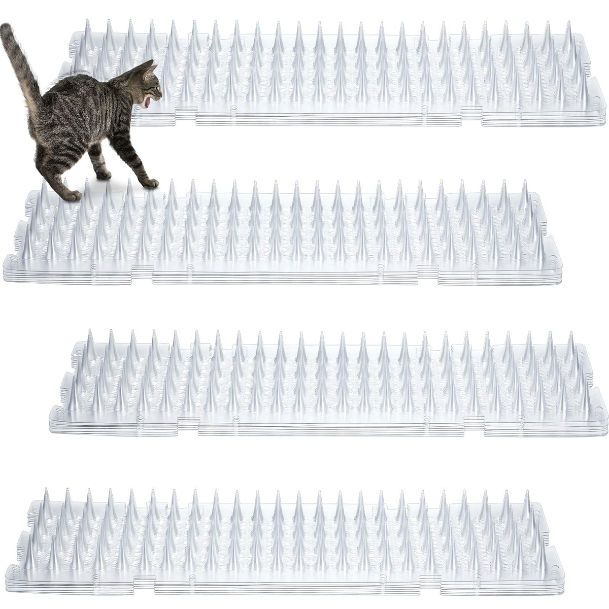 Nuanchu paquet de 12 tapis transparents pratique pour protéger plusieurs zones