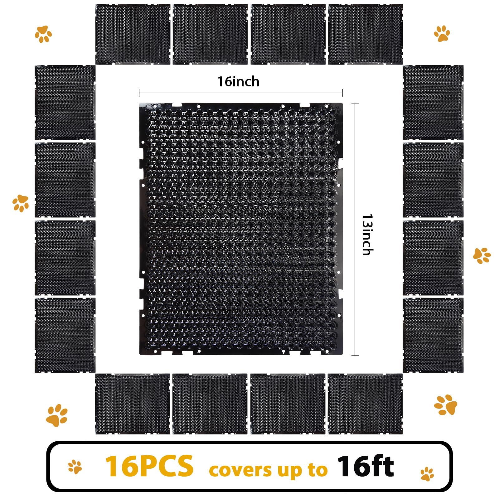 Nuanchu tapis posé sur rebord de bassin empêchant les chats d'approcher