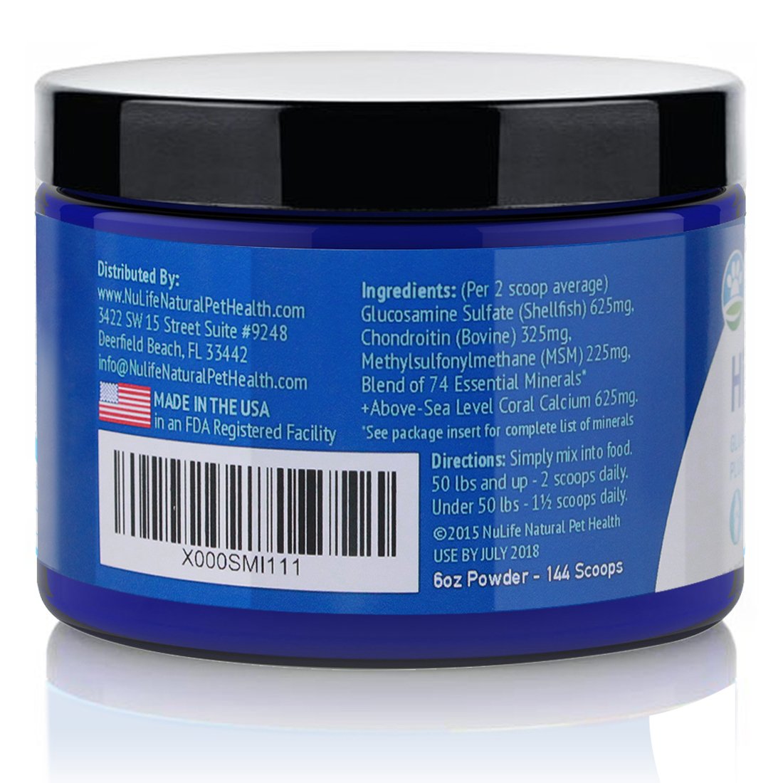 Packaging NuLife vu sous plusieurs angles, qualité fabrication GMP visible