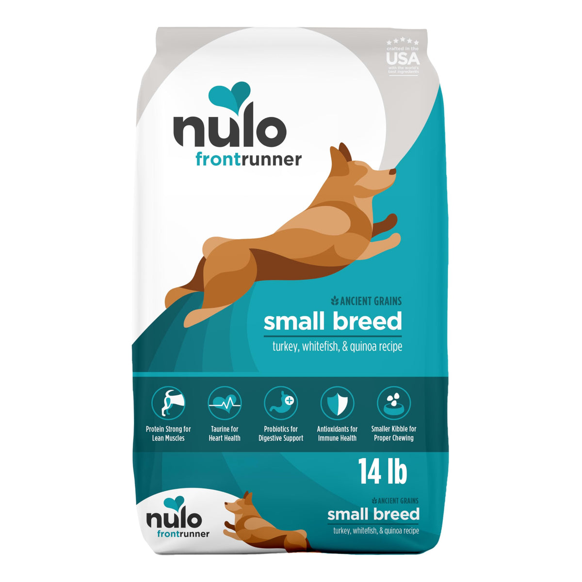 Nulo sac 14 lb Frontrunner montrant emballage et avantages