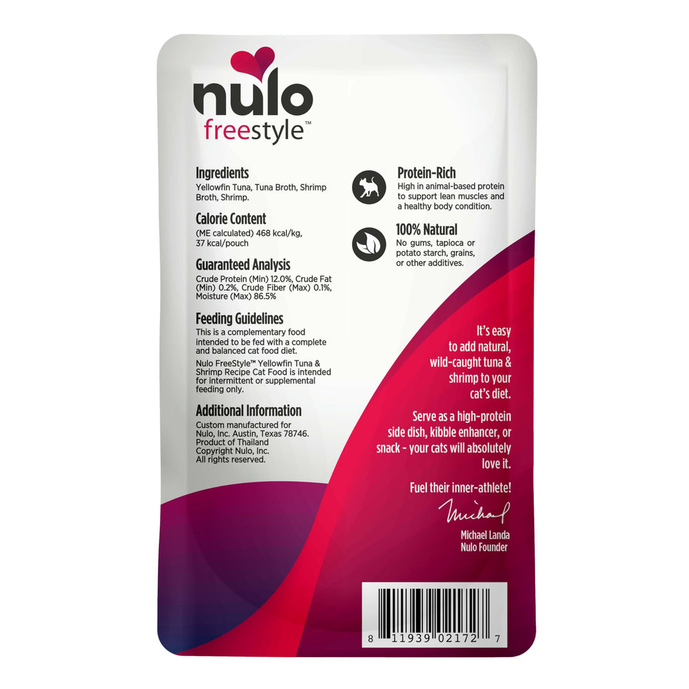 Nulo emballage avec informations nutritionnelles visibles