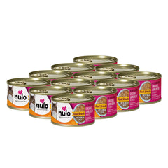 Nulo face de la boîte montrant la recette poulet et agneau et bénéfice appétence