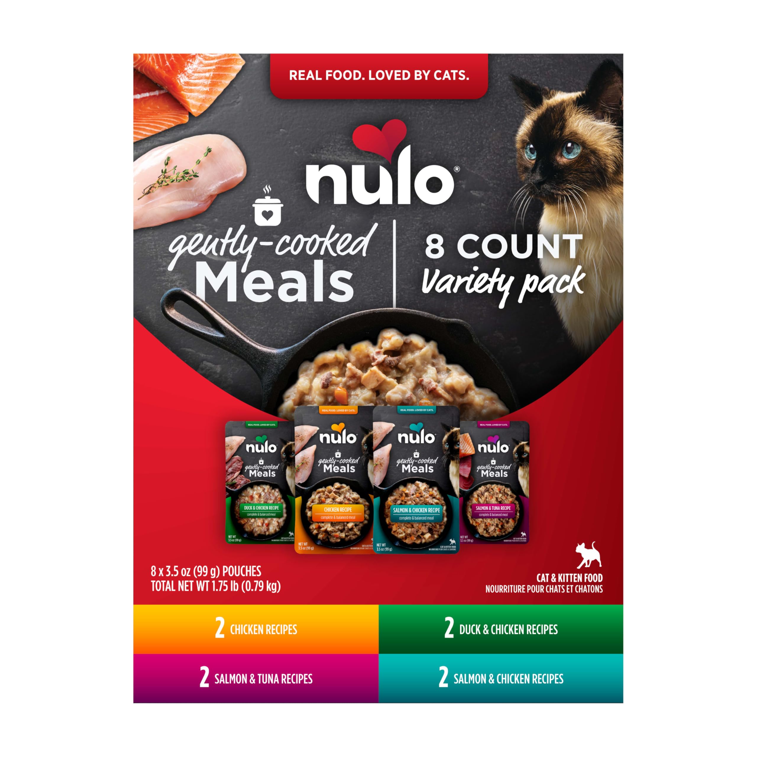 Nulo sachet avant montrant l’emballage pratique et portion individuelle