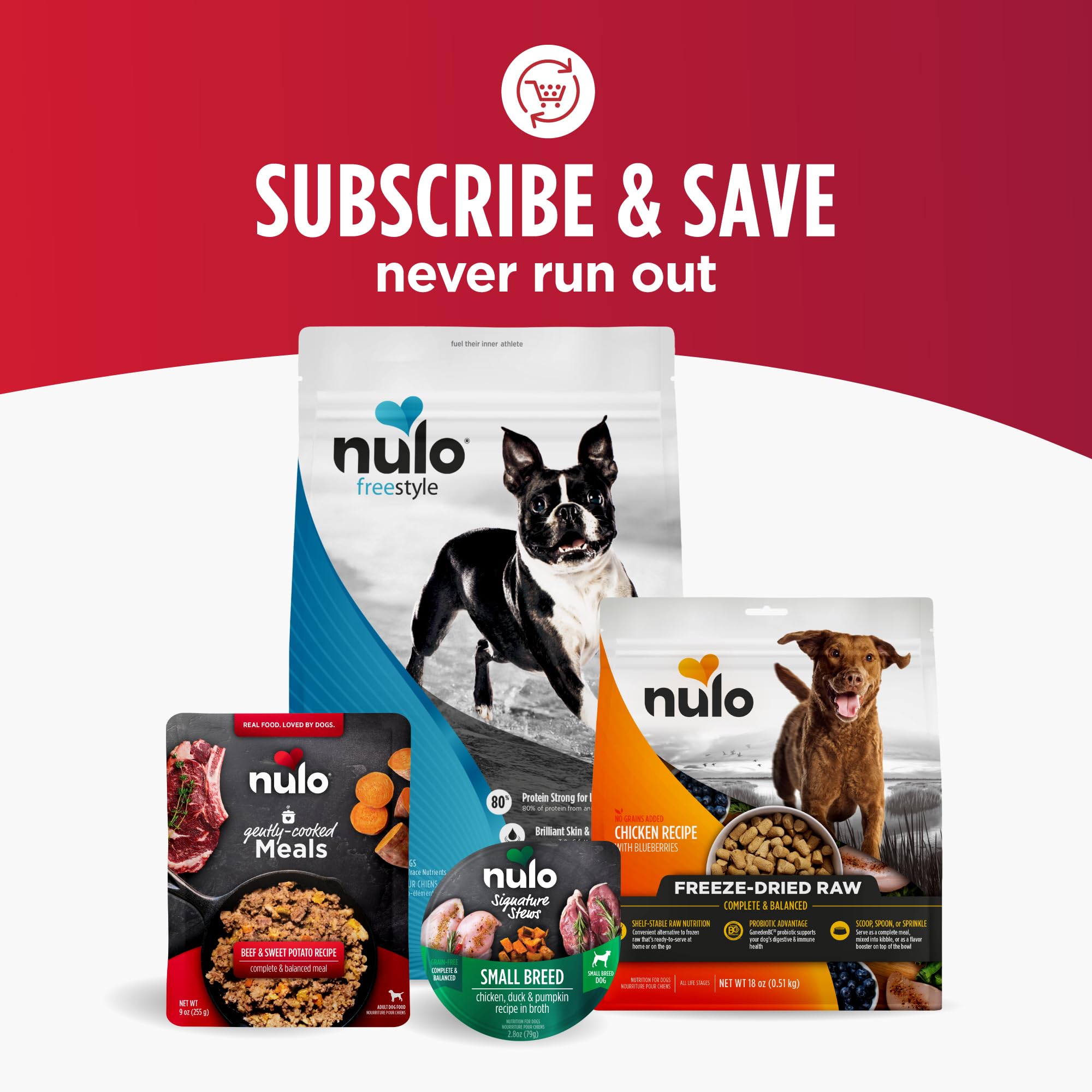 Nulo étiquette nutritionnelle claire, informations d'ingrédients lisibles