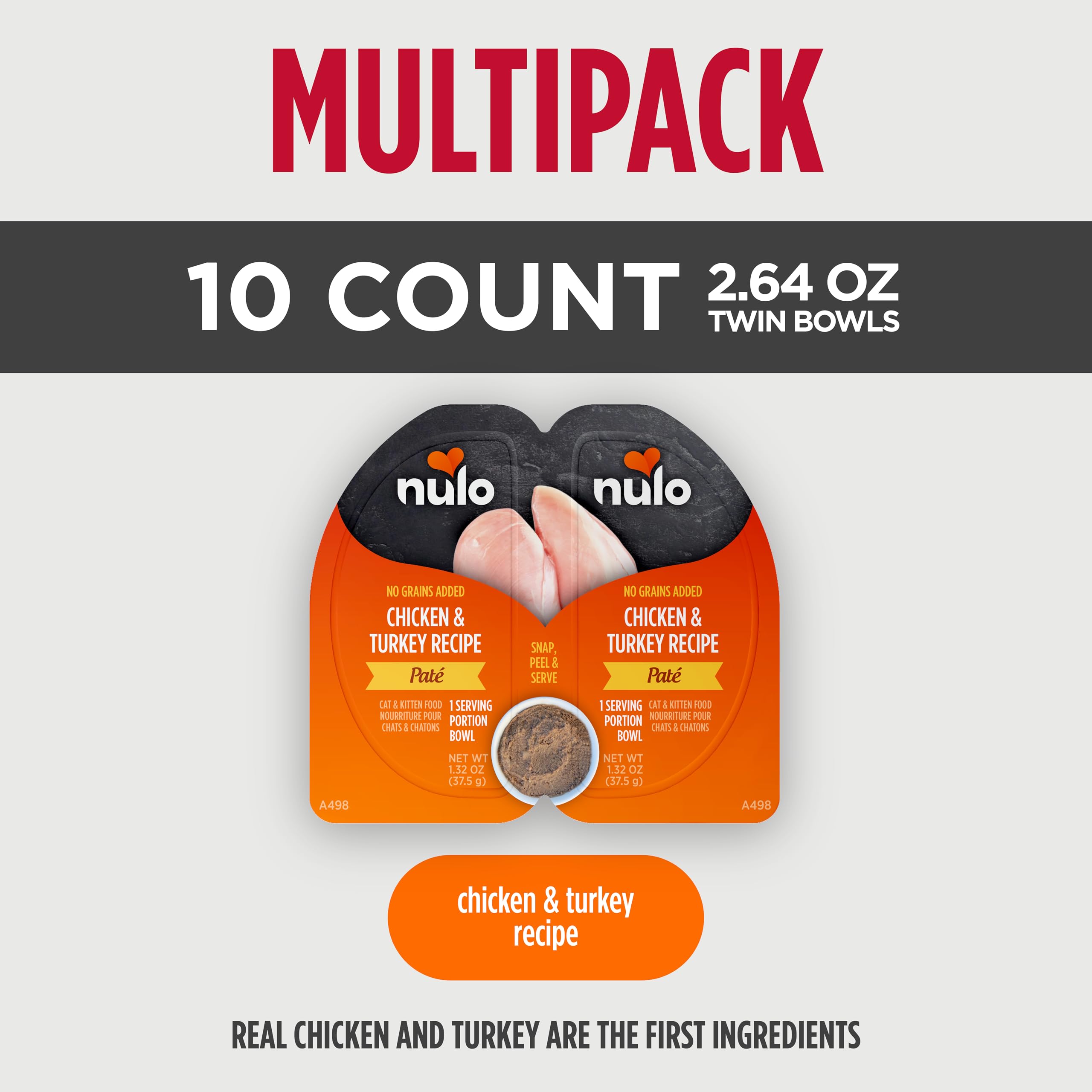 Nulo cup comparée à une main illustrant la taille portion