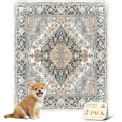 nunubaby tapis face avant beige multi protège et embellit la pièce