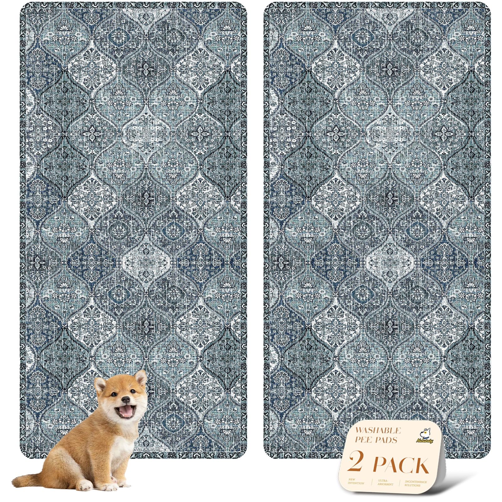 nunubaby tapis face avant bleu montrant style et protection